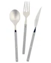 Vietri Pastello 3pc Place Setting In Gray