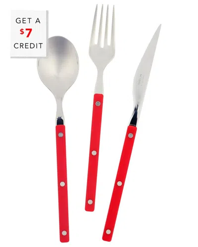 Vietri Pastello 3pc Place Setting With $7 Credit In Red