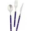 Vietri Pastello Three-piece Flatware Place Setting In Blue