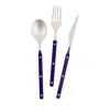 Vietri Pastello Three-piece Flatware Place Setting In Blue