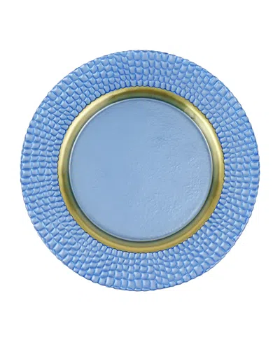 Vietri Pelli Glass Charger Plate In Blue