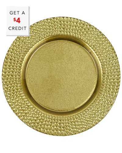 Vietri Pelli Glass Salad Plate With $4 Credit