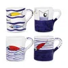 Vietri Pesce Pazzo Assorted Mugs, Set Of 4 In Multi