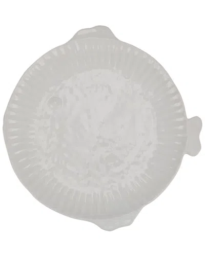 Vietri Pesce Serena Dinner Plate In Gray