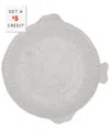 Vietri Pesce Serena Dinner Plate With $5 Credit In White