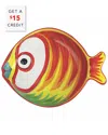 Vietri Pesci Colorati Figural Fish Medium Serving Bowl In Multi