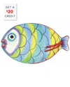 Vietri Pesci Colorati Figural Fish Platter With $20 Credit In Multi