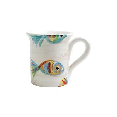 Vietri Pesci Colorati Mug In Blue;black;white;red