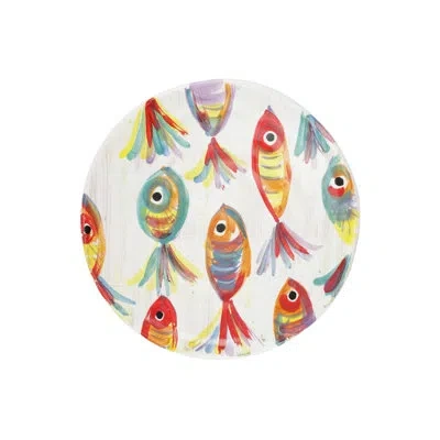 Vietri Pesci Colorati Salad Plate In Multi-color