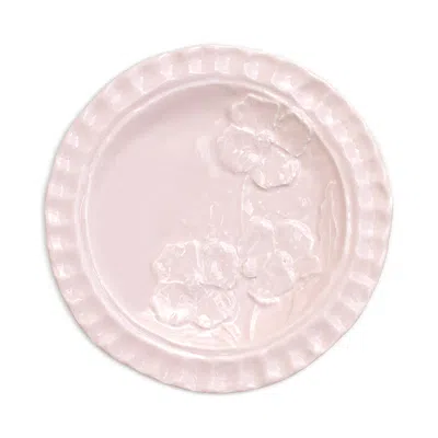 Vietri Pietra Fiori Canape Plate In Pink
