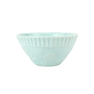 Vietri Pietra Fiori Serving Bowl In Blue