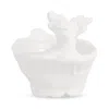 Vietri Pietra Natale Deer Condiment Bowl In White