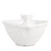 Vietri Pietra Natale Figural Deer Deep Bowl In White