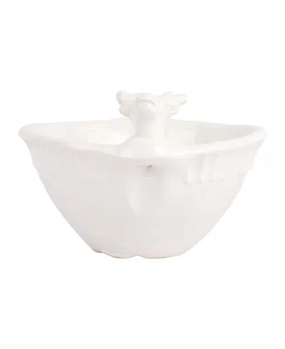 VIETRI PIETRA NATALE FIGURAL DEER DEEP BOWL