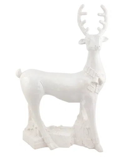 Vietri Pietra Natale Figural Deer Sculpture In White