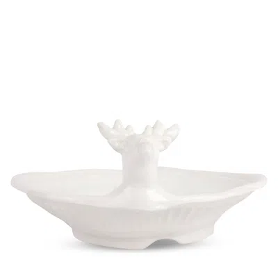 VIETRI PIETRA NATALE FIGURAL DEER SHALLOW BOWL
