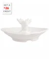 Vietri Pietra Natale Figural Deer Shallow Bowl