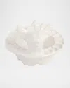Vietri Pietra Natale Figural Deer Votive In White
