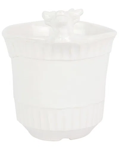 Vietri Pietra Natale Utensil Holder In White