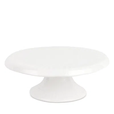 Vietri Pietra Serena Cake Stand In White