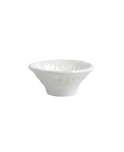 Vietri Pietra Serena Dipping Bowl In White