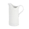 Vietri Pietra Serena Medium Pitcher In White