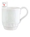 Vietri Pietra Serena Mug With $5 Credit In White
