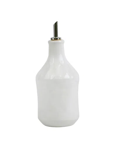 Vietri Pietra Serena Olive Oil Bottle In White