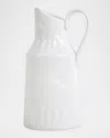 Vietri Pietra Serena Stoneware Pitcher In White