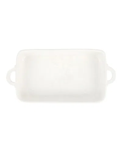 Vietri Pietra Serena Rectangular Baker In White