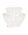Vietri Pietra Tacchino Figural Deep Serving Bowl In White