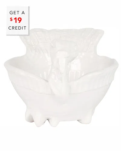 VIETRI VIETRI PIETRA TACCHINO FIGURAL DEEP SERVING BOWL  WITH $20 CREDIT