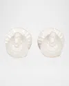 Vietri Pietra Tacchino Figural Salt And Pepper Shaker Set In White