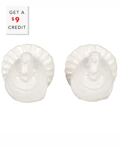 VIETRI VIETRI PIETRA TACCHINO FIGURAL SALT AND PEPPER  WITH $10 CREDIT