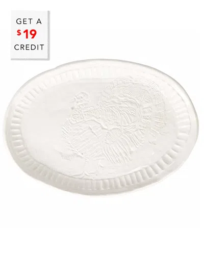 VIETRI VIETRI PIETRA TACCHINO LARGE OVAL PLATTER  WITH $20 CREDIT