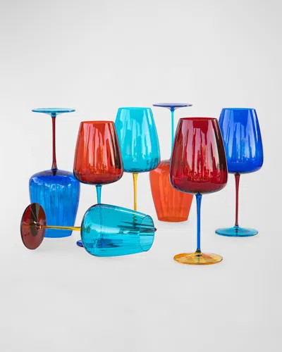 Vietri Pompidou Water Glass, 24 Oz. In Aqua