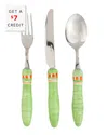 Vietri Positano 3pc Flatware Set In Multicolor