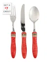 Vietri Positano 3pc Flatware Set In Multicolor