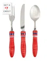 Vietri Positano 3pc Flatware Set In Multicolor