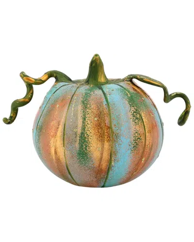 Vietri Pumpkins Figural Glass Pumpkin In Multi