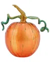 Vietri Pumpkins Figural Glass Pumpkin In Orange