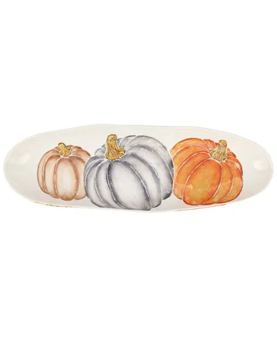 VIETRI VIETRI PUMPKINS NARROW OVAL PLATTER