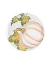 Vietri Pumpkins Round Platter W/ Pumpkin In Multi