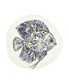 Vietri Reef Discus Fish Oblong Round Platter In Multicolor