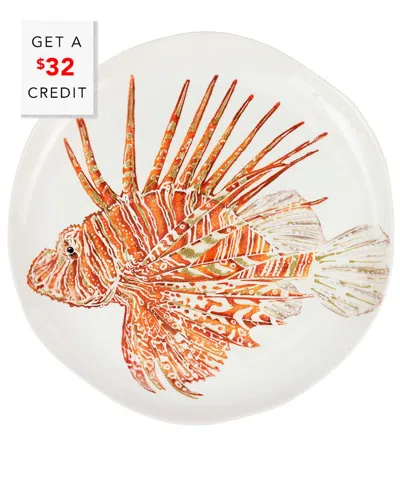 Vietri Reef Lionfish Round Platter With $32 Credit