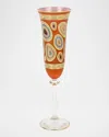 Vietri Regalia Champagne Glass, 4.5 Oz. In Orange