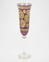 Vietri Regalia Champagne Glass, 4.5 Oz. In Purple