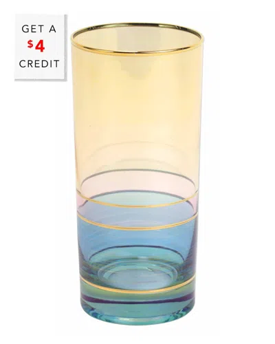 Vietri Regalia Deco Green High Ball