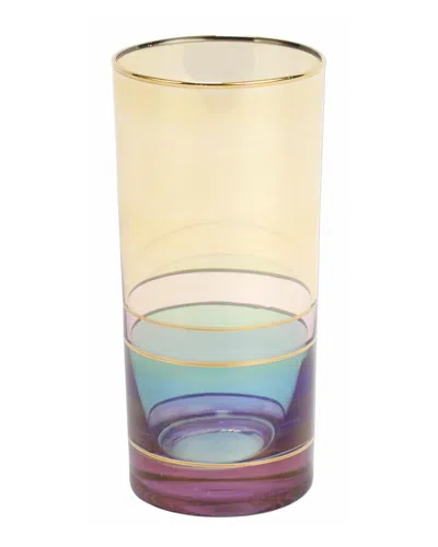 Vietri Regalia Deco Purple High Ball