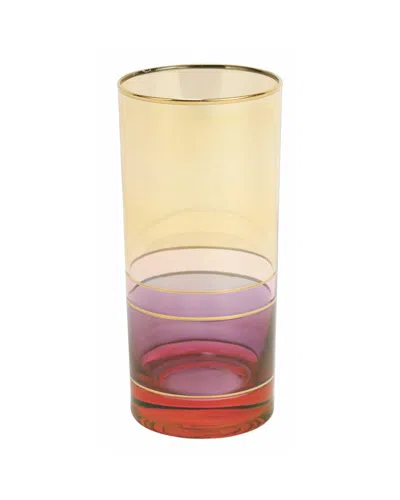 Vietri Regalia Deco Red High Ball